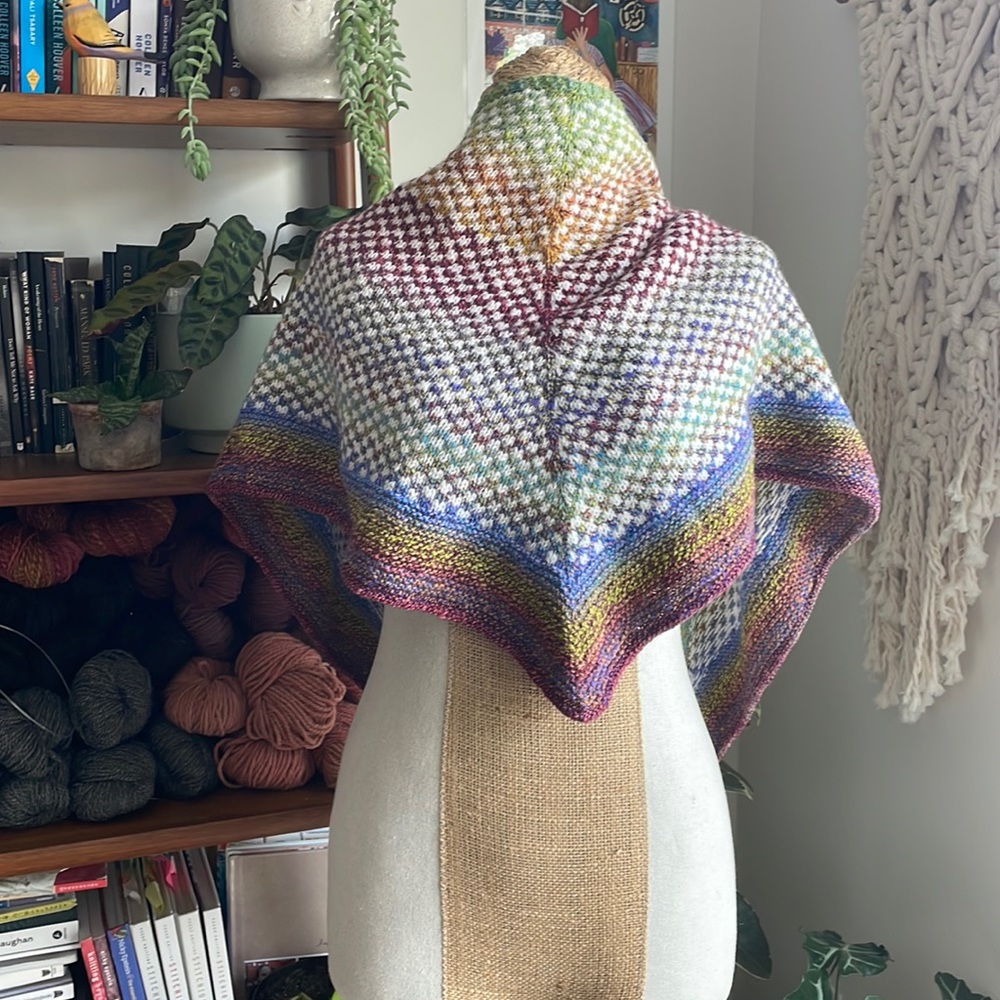 Tiny Checks Shawl